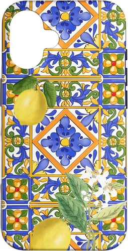 Miniatura 32 de Sicilian,Italian,Summer,Tiles,Citrus,Mosaic,Majolica Art Case for iPhone 17