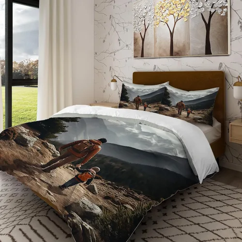 Miniatura 19 de Batmerry Abstract Smooth Lines Twin Size 3 Pieces Bedding Duvet Cover Sets, Soft Fluffy Minimalist Art Soft Hues 100% Cotton Printed Duvet Cover for