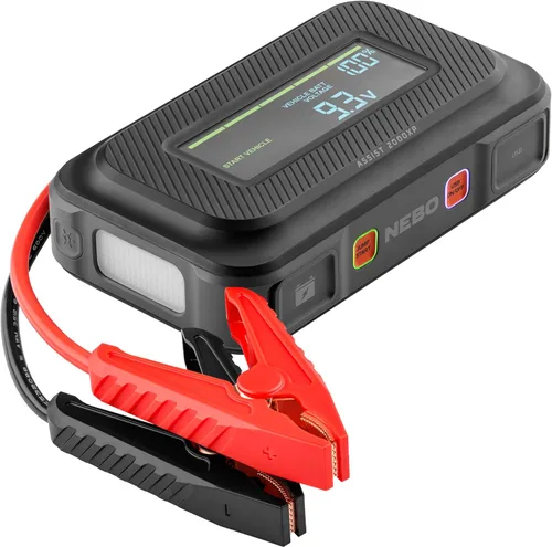 Miniatura 9 de NEBO Assist 1000XP - Arrancador portátil de batería de coche Caja de arranque de 24.4Wh, reinicia coches y vehículos todo terreno de 12V, 25