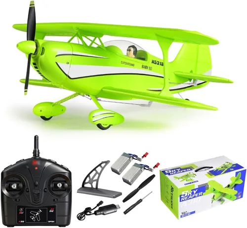 Avión RC 4CH A310 Biplane RC para adultos principiantes 3D/6G 1504 Motor sin escobillas Avión de control remoto de espuma EPP 2.4G modelo de ala