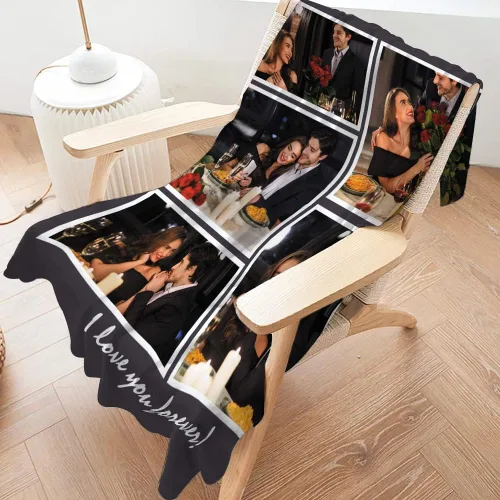 Miniatura 3 de Regalos personalizados para parejas: manta personalizada con fotos, manta personalizada con fotos, regalos de cumpleaños para novio, novia, esposa