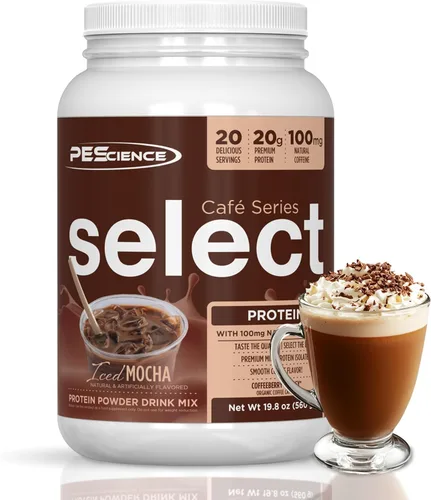 Miniatura 8 de PEScience Select Cafe Protein Coffee - Polvo con sabor a café, 100 mg de cafeína, 0.71 onzas de proteína helada, café en polvo o crema - Caramel