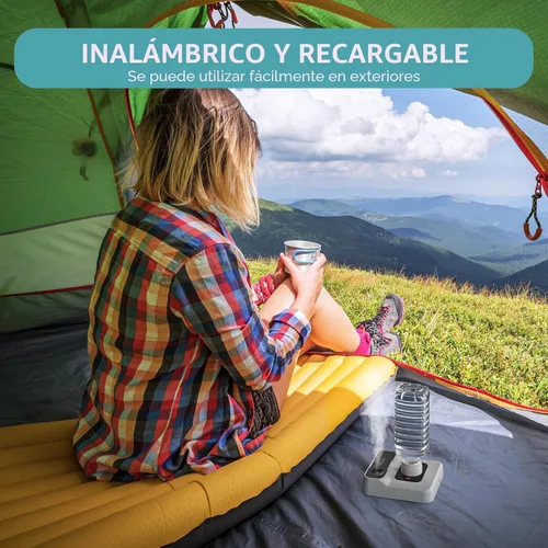 Miniatura 5 de Humidificador de viaje, pequeño humidificador portátil para plantas, dormitorio, oficina, hotel o automóvil, 5000 mAh, funciona con pilas, mini
