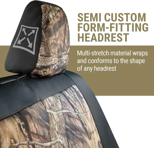 Miniatura 5 de Fundas de asiento Mossy Oak Break-up Country de alta resistencia para asientos delanteros; Se ajusta a camionetas o SUV de tamaño completo; Incluye