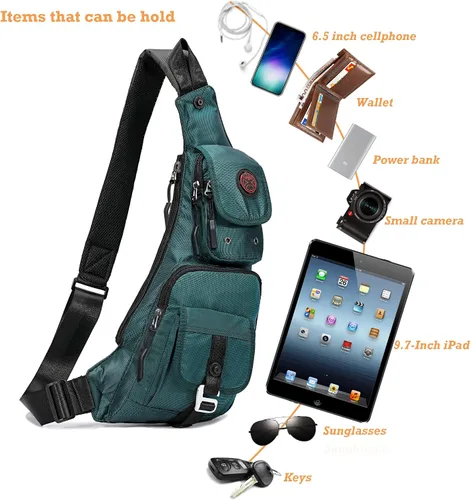 Miniatura 52 de Nicgid Sling Bag - Mochila bandolera para hombre), LYSB01NH075BJ-SPRTSEQIP