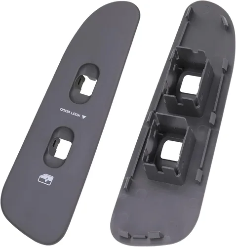 Miniatura 5 de Obaee Panel de control de ventana de puerta del conductor y del pasajero, bisel compatible con Dodge Ram 1500 2500 3500 2002-2009 borde del botón