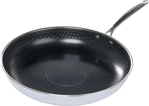 Black Cube Sartén de liberación rápida – Sartén antiadherente de cerámica – Sartén de acero inoxidable de 9.5 pulgadas para estufas