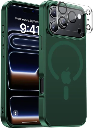 Miniatura 58 de Funda para iPhone 17 Pro Max con protector de lente de cámara [protección de grado militar de 10 pies] compatible con MagSafe a prueba de golpes