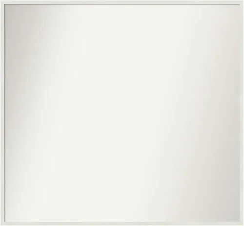 Miniatura 482 de Amanti Art Espejo de baño blanco para sobre el fregadero, 32 x 45 pulgadas, espejo de tocador rectangular blanco esbelto, marco de madera moderno