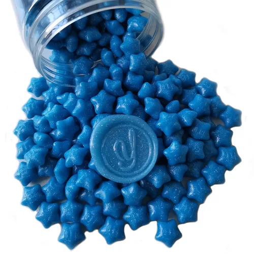 Miniatura 22 de 300 cuentas de cera de sellado de estrella de la suerte, cuentas de sello de cera flash PORXFLY para sello de sellado, ideal para invitaciones