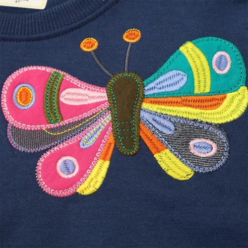 Miniatura 75 de Sudaderas para niñas pequeñas, cuello redondo, sin botones, de manga larga, para invierno, casual, ropa 2T-7T, Dinosaurio