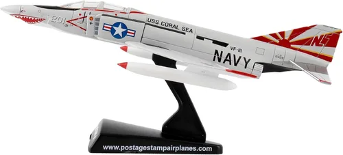 Miniatura 4 de Daron Worldwide Trading Postage Stamp F-4B Phantom II Sundowners Vehículo (Escala 1/155)