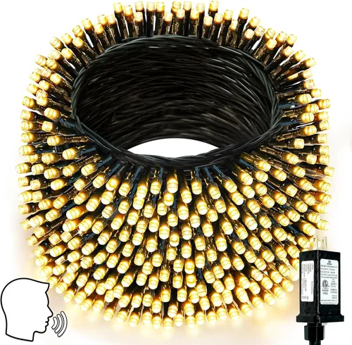 Miniatura 11 de 2025 Nuevas Luces de Navidad Conectables con Control de Voz para Interiores/Exteriores, 200 LED 23.1 mt Extensibles, Cadena de Luces de Navidad