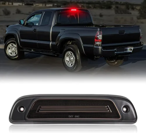 Miniatura 7 de R&F Auto Luz de freno LED estroboscópica de tercera con lente ahumada de repuesto para Tacoma 2016-2023 Limited SR SR5 TRD Off-Road TRD Pro