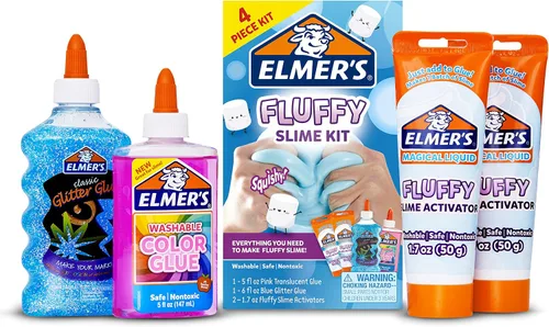 Miniatura 2 de Elmer's Kit de slime esponjoso, 4 unidades y suministros de kit de colección de slime, 6