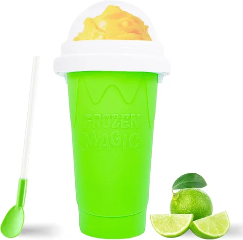 Miniatura 9 de Magic Slushy Maker - Máquina para hacer granizados para hacer granizos, batido de leche casero, vaso de enfriamiento para hacer bricolaje para todos