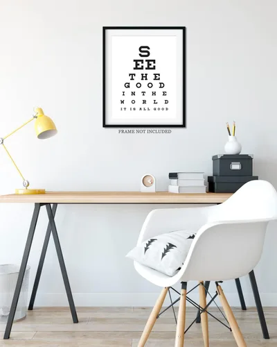 Miniatura 8 de See The Good In The World - Impresión artística de pared con cita motivacional, impresión de decoración de pared, póster o lienzo para oficina