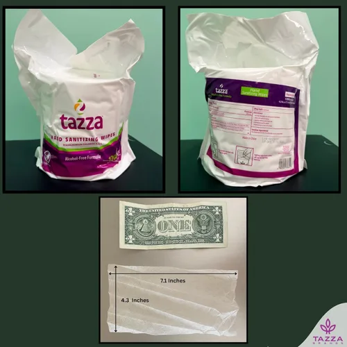 Miniatura 5 de Tazza TAZZAWP1200 Toallitas húmedas - 4 x 1200 unidades, toallitas duraderas pre-saturadas de limpieza para equipamiento de gimnasio. ¡1 centavo por
