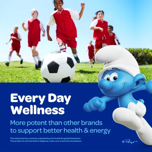 Miniatura 3 de Smurfs Kids - Gomitas multivitamínicas para niños con 15 vitaminas y minerales, hechas con fruta real, desarrolladas por médicos, sin OMG y sin