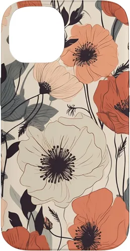 Miniatura 4 de Funda para iPhone 12/12 Pro Minimal Poppy Flower Boho Floral Cute Aesthetic