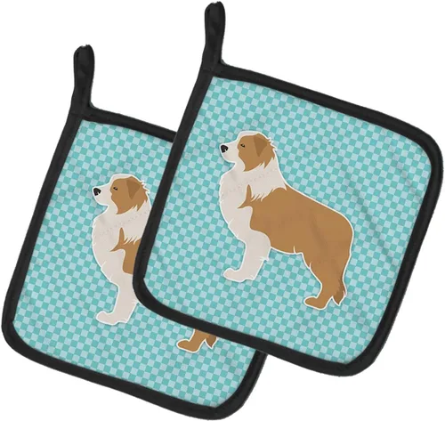 Miniatura 392 de Caroline's Treasures BB3567PTHD - Juego de soportes para ollas de cocina resistentes al calor, almohadillas calientes para cocinar, hornear, Copo