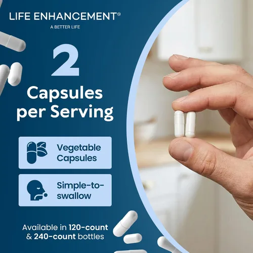 Miniatura 9 de Life Enhancement Suplemento de Potasio de Alta Absorción para la Salud de los Músculos, el Cerebro y los Huesos - Sin Aditivos. Suplemento