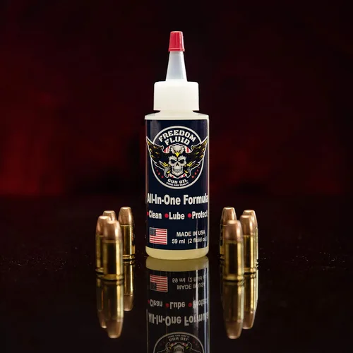 Miniatura 7 de Freedom Fluid Aceite de limpieza todo en uno Fórmula probada por veteranos Limpia, lubrica, protege (CLP) todas tus armas de fuego Fabricado