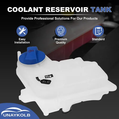 Miniatura 7 de Tanque de expansión de recuperación de refrigerante del motor con tapa para Audi A4 Avant 2004-2005 para Audi A4 2002-2005 Base para Audi A4 Cabrio