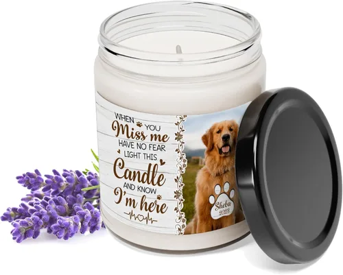 Miniatura 3 de NHI - Velas personalizadas con foto, regalo de vela personalizada, cera de soja perfumada, decoración del hogar, tarro de 9 onzas, fabricado