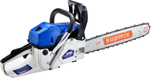 Miniatura 7 de SUPMIXTOOLS 62cc Motosierra a gas de 20 pulgadas Motosierras de gasolina de 2 ciclos Motosierra de gasolina manual de gasolina Sierras de potencia
