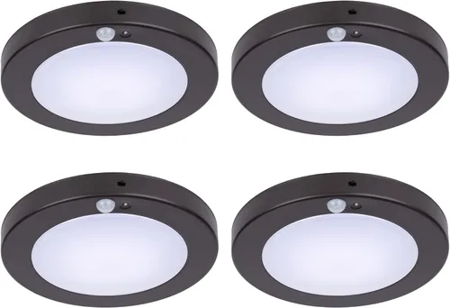 Miniatura 11 de LIT-PaTH Lámpara LED de techo empotrada, accesorio de iluminación de armario con sensor de movimiento y del atardecer al amanecer, 10.5 W, 800