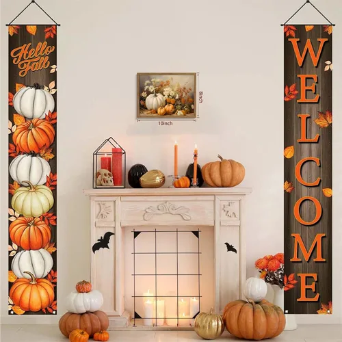 Miniatura 3 de Lienzo decorativo enmarcado de calabaza para sala de estar