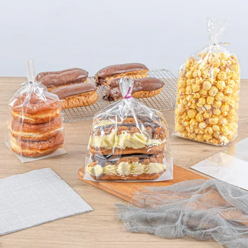 Miniatura 5 de Restaurantware Bolsas para Sándwich de Sellado Térmico de Fondo Plano Bolsas de Alimentos Sellables al Calor - Bolsa con Fuelle con Inserto de Papel