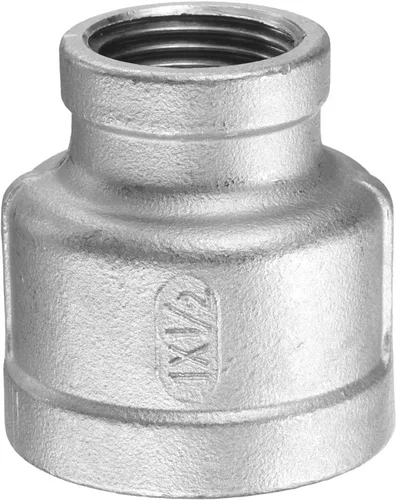 HARFINGTON Acoplamiento reductor de 1 "x 1/2" NPT Roscado hembra 304 Reductor de acero inoxidable Cónica Montaje de tubería de fundición adopta para