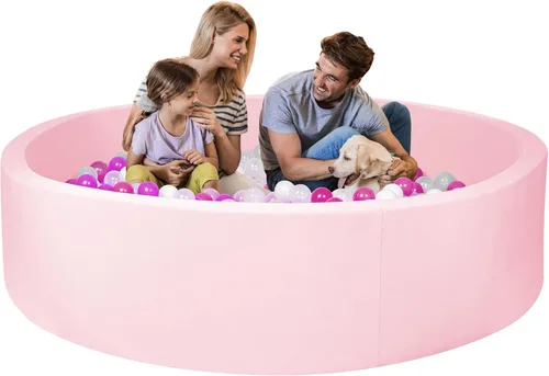 Miniatura 12 de Pozo de bolas de espuma para niños, alberca de bolas suaves para niños, piscina de bolas infantil, juguetes ideales para niños, 47 pulgadas gris