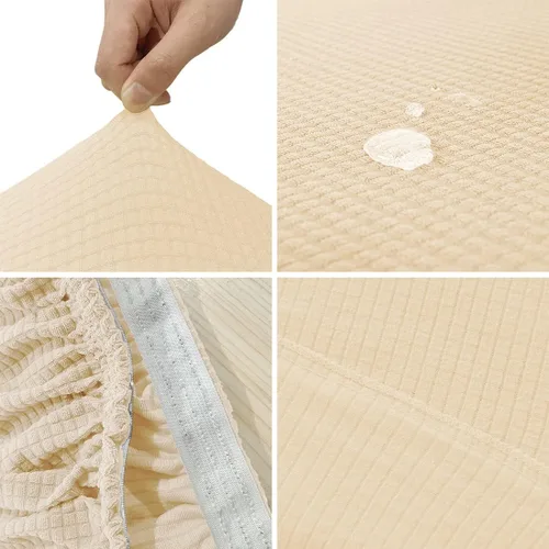 Miniatura 6 de vctops Fundas elásticas resistentes al agua, para sofá reclinable, suaves y lisas, con correa elástica antideslizante, protector de muebles
