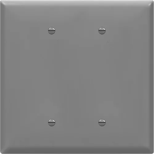 Miniatura 15 de ENERLITES - Cubierta de salida doble en blanco extra grande, placa de pared de dos bandas en blanco, tamaño grande, 2 bandas de 5.5 x 5.5 pulgadas