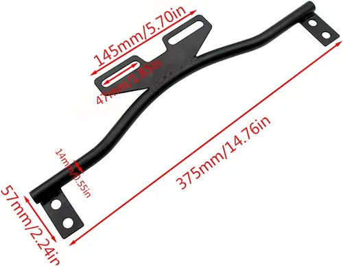 Miniatura 7 de Joyzan Soporte de luz de paso de motocicleta, cabeza de paso de conducción, luces LED, soporte de montaje de foco, kit de barra de señales de giro