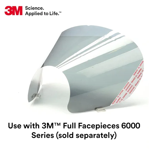 Miniatura 6 de 3M Cubierta de lente tintada 6886, bolsa de 25, uso con piezas frontales completas 3M serie 6000, ayuda a proteger la lente