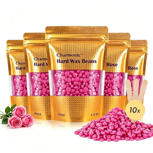 Miniatura 9 de Charmonic Cuentas de cera dura, 10 libras, cuentas de depilación a granel para cara, cejas, brasileñas, piernas, cuerpo y bikini, kit de depilación