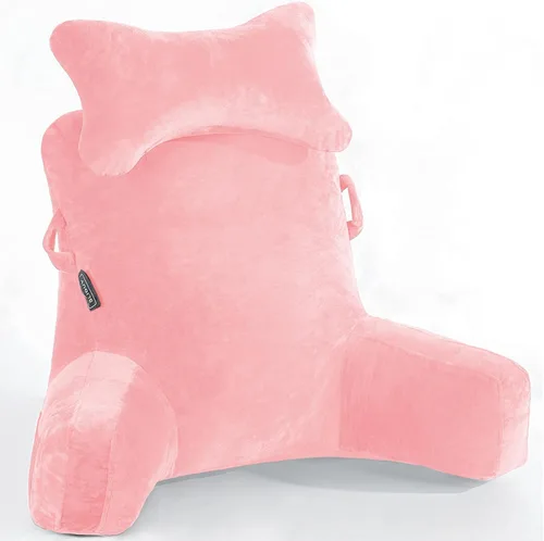 Miniatura 16 de SLIGUY Almohada de Lectura - Almohada de Descanso para Cama con Rollo de Cuello Desmontable y Brazo de Soporte Más Alto para Sentarse en la Cama