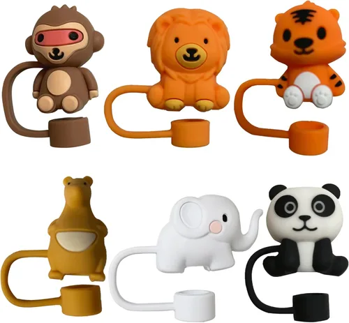 Miniatura 2 de 6 fundas de popote para copa Stanley, tapas de paja de silicona de grado alimenticio para copas Stanley de 30 y 40 onzas, tapas de paja
