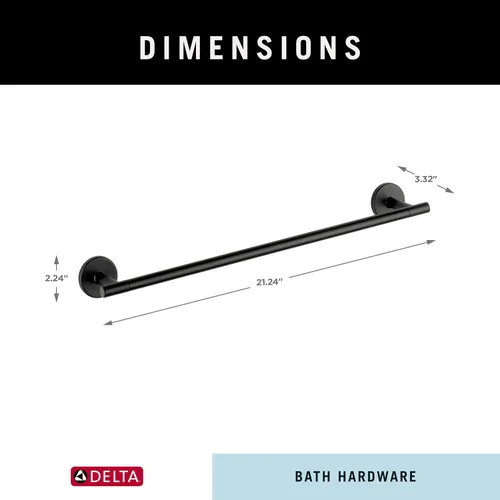 Miniatura 7 de Delta Faucet 75935-SS Trinsic – Gancho para bata, acero inoxidable Negro mate
