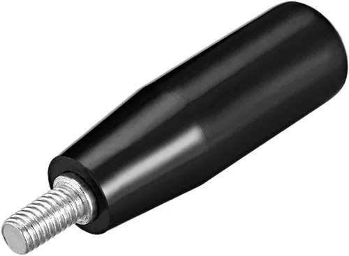 Miniatura 9 de uxcell Vástago roscado macho giratorio de la manija M5 de la máquina del volante para la fresadora