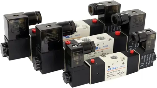 Miniatura 4 de Válvula solenoide AirTAC 4V120-06 DC12V 1/8 "PT Doble Solenoide 5/2 vías Aire Neumático Piloto interno 21-114 PSI 5 Puerto 2 Posición Tiene Función