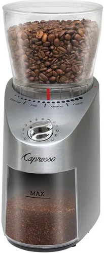 Capresso Infinity Plus molinillo cónico de acero inoxidable