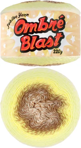 Miniatura 65 de JubileeYarn Hilo Ombré Blast - 220g/pastel Algodón Peso Bebé - Cripta de Hielo - 1 Pastel 119 Cripta de hielo