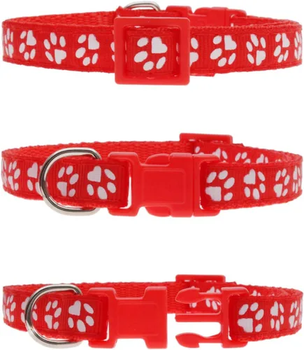 Miniatura 3 de YOY Juego de 25 collares de nailon suave para identificación de cachorros, ajustables, reutilizables, lavables, bandas de identificación de mascotas