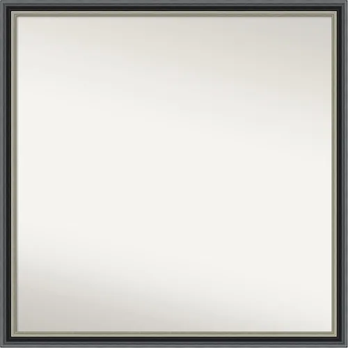Miniatura 84 de Amanti Art Espejo de baño negro para sobre el fregadero, 23 x 23 pulgadas, espejo cuadrado negro Ashton, marco de madera tradicional mediano, se
