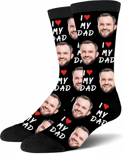 Yofair Calcetines personalizados con foto – Calcetines divertidos personalizados con imagen – Regalos de Navidad personalizados para hombres y